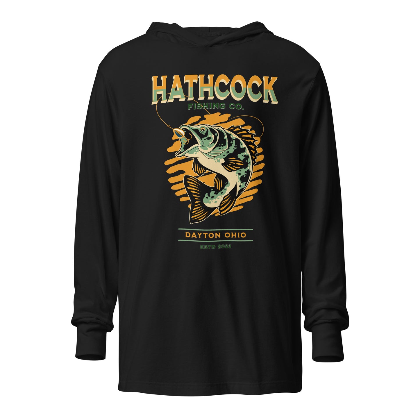 Hathcock Fishing Company Hooded long-sleeve tee